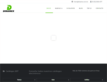 Tablet Screenshot of dinamex.com.mx